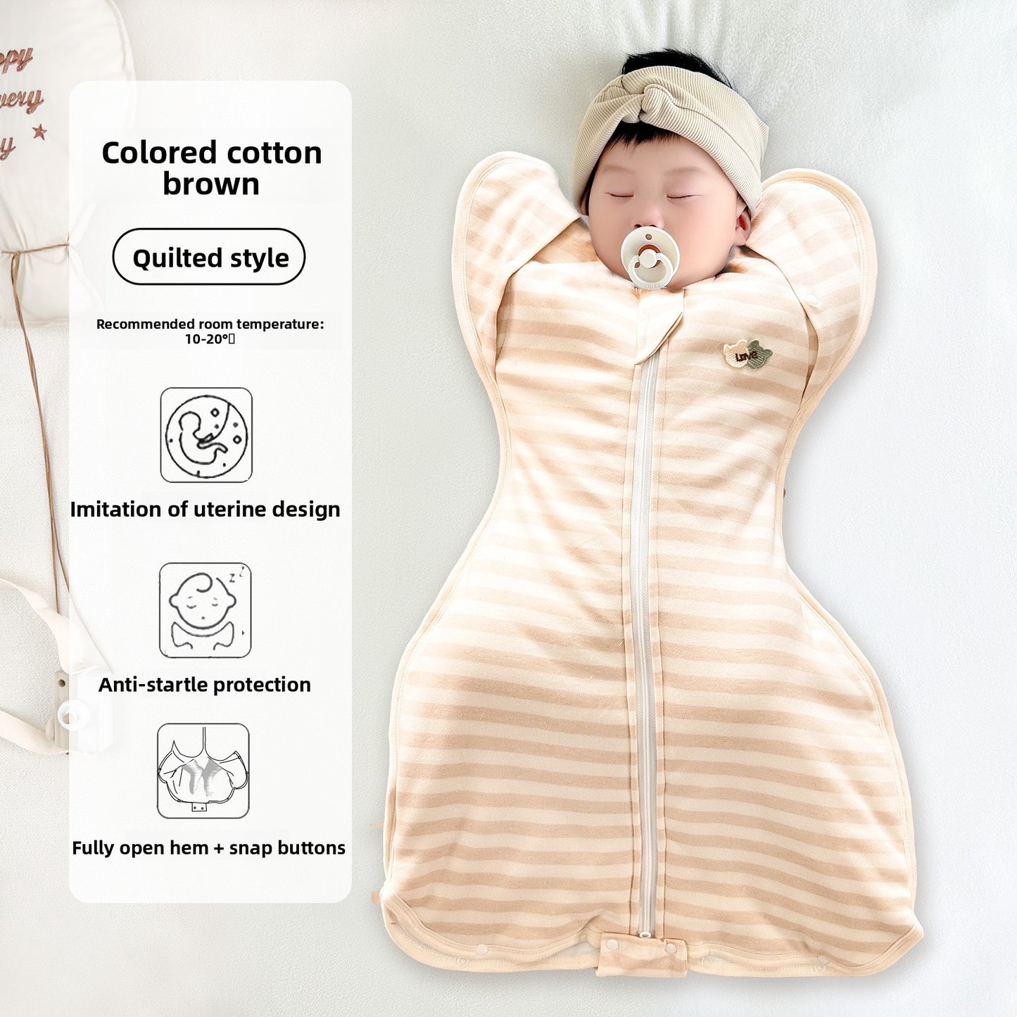 Therabell CradleUp Arms-Up Swaddle Sack