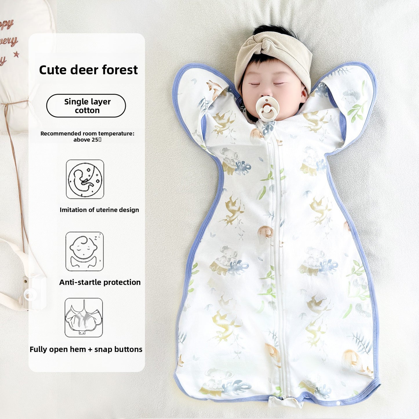 Therabell CradleUp Arms-Up Swaddle Sack