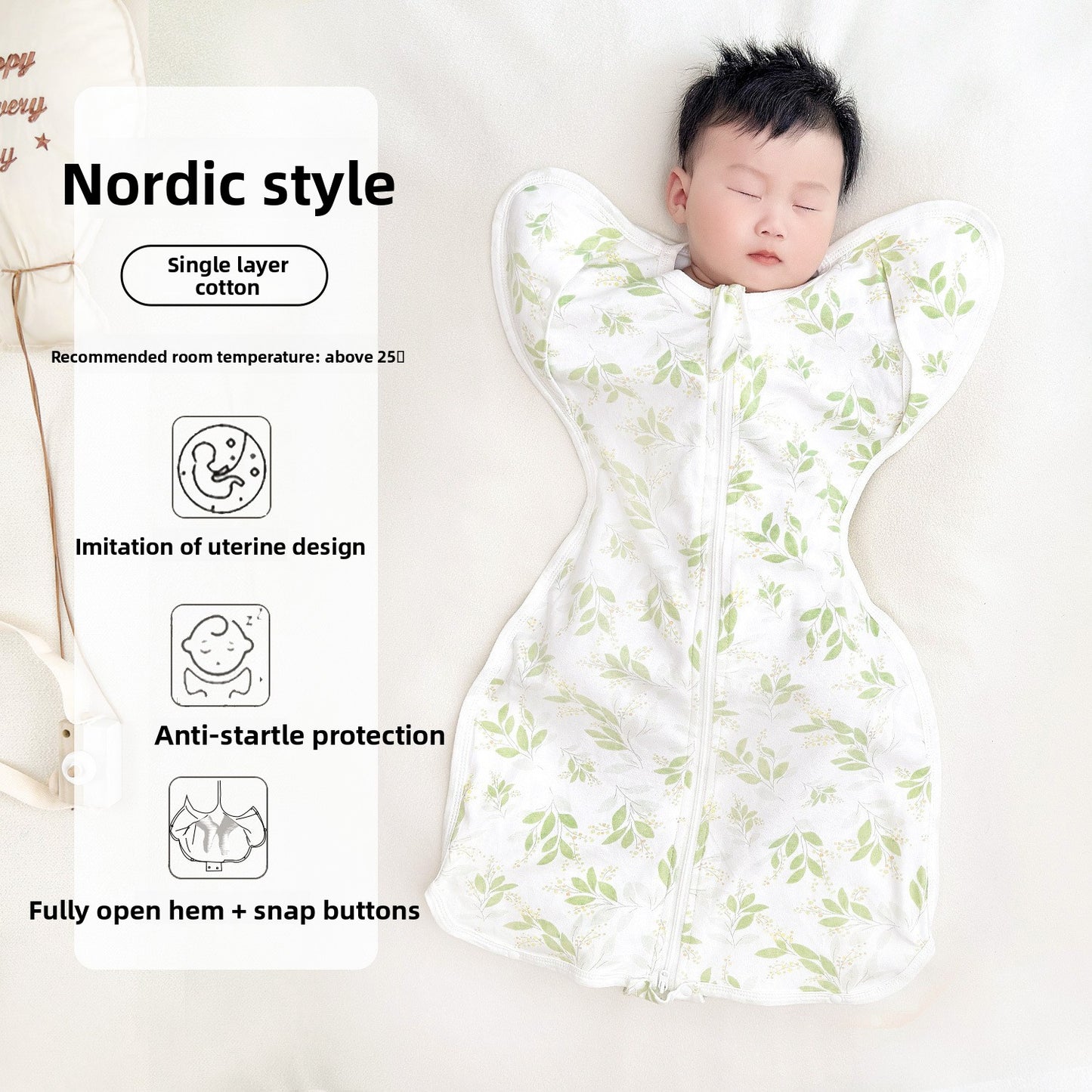Therabell CradleUp Arms-Up Swaddle Sack