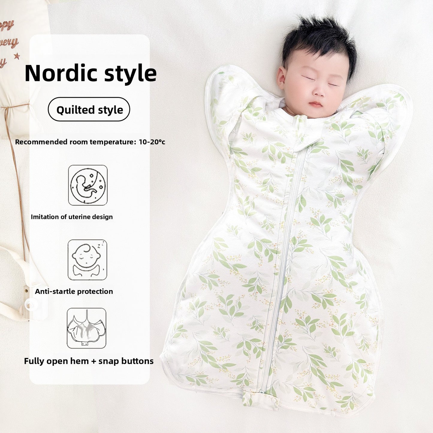 Therabell CradleUp Arms-Up Swaddle Sack